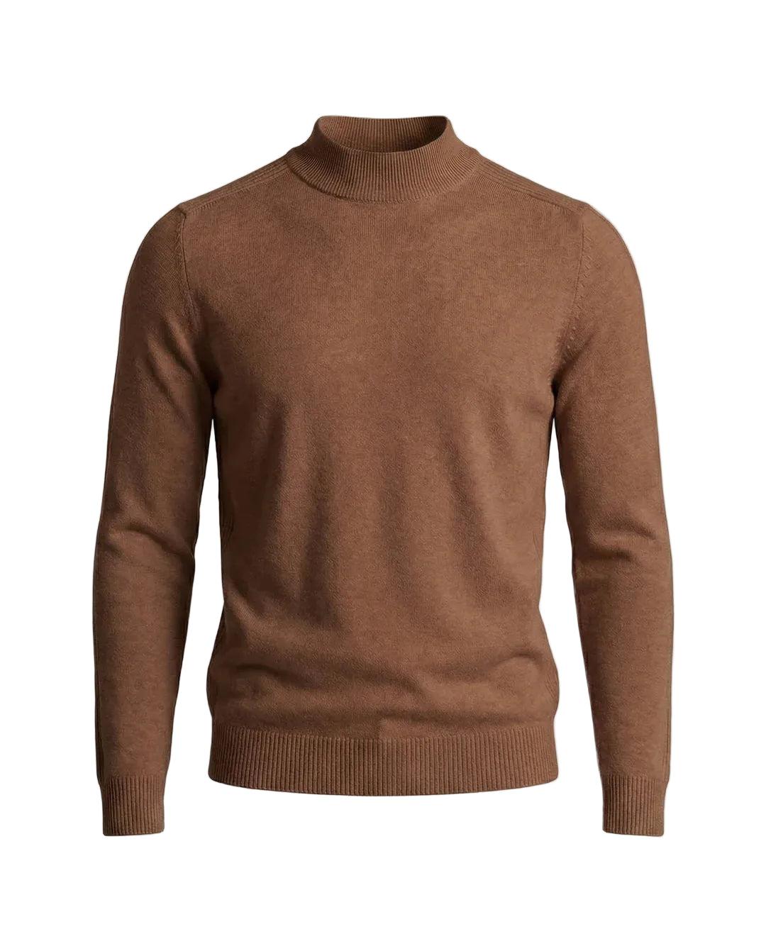 Pullover Herren Stehkragen Lange Ärmel Regular Fit Freizeit