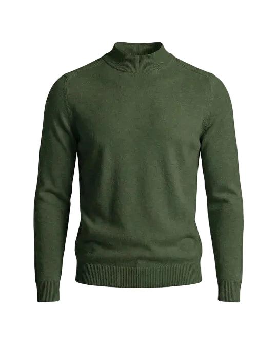 Pullover Herren Stehkragen Lange Ärmel Regular Fit Freizeit