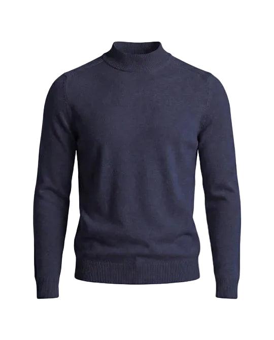 Pullover Herren Stehkragen Lange Ärmel Regular Fit Freizeit