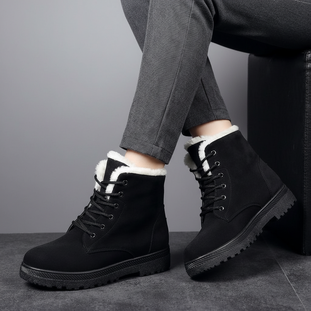 Ankle Boots Damen Vegan Leder Elegant Alltag & Freizeit