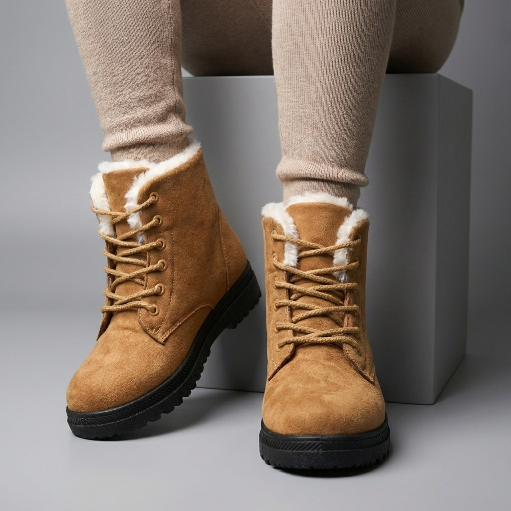 Ankle Boots Damen Vegan Leder Elegant Alltag & Freizeit