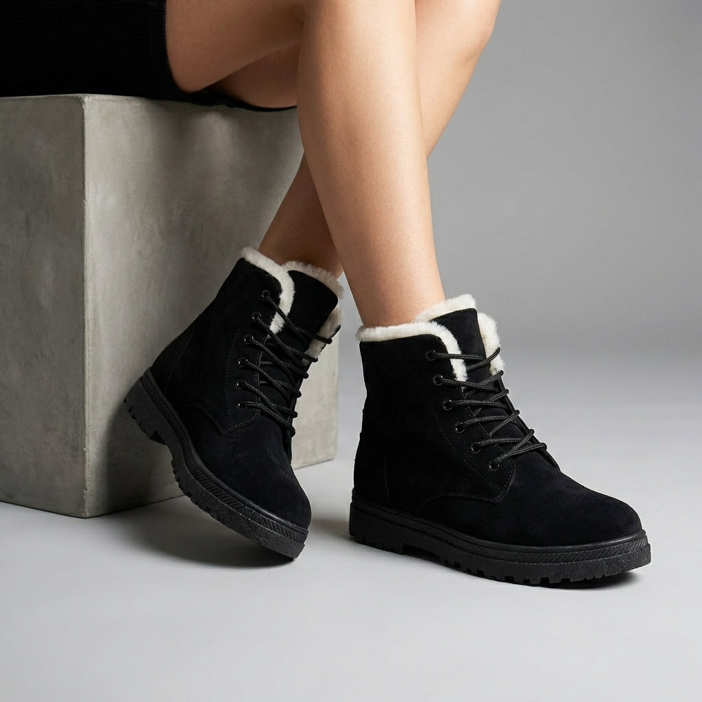 Ankle Boots Damen Vegan Leder Elegant Alltag & Freizeit