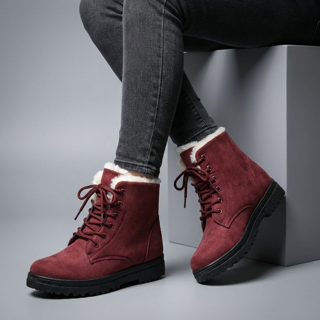 Ankle Boots Damen Vegan Leder Elegant Alltag & Freizeit