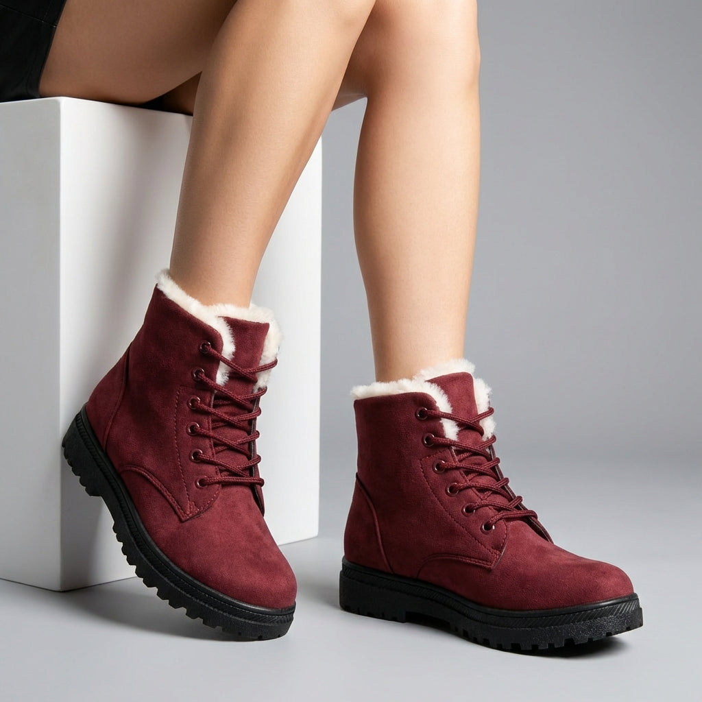 Ankle Boots Damen Vegan Leder Elegant Alltag & Freizeit