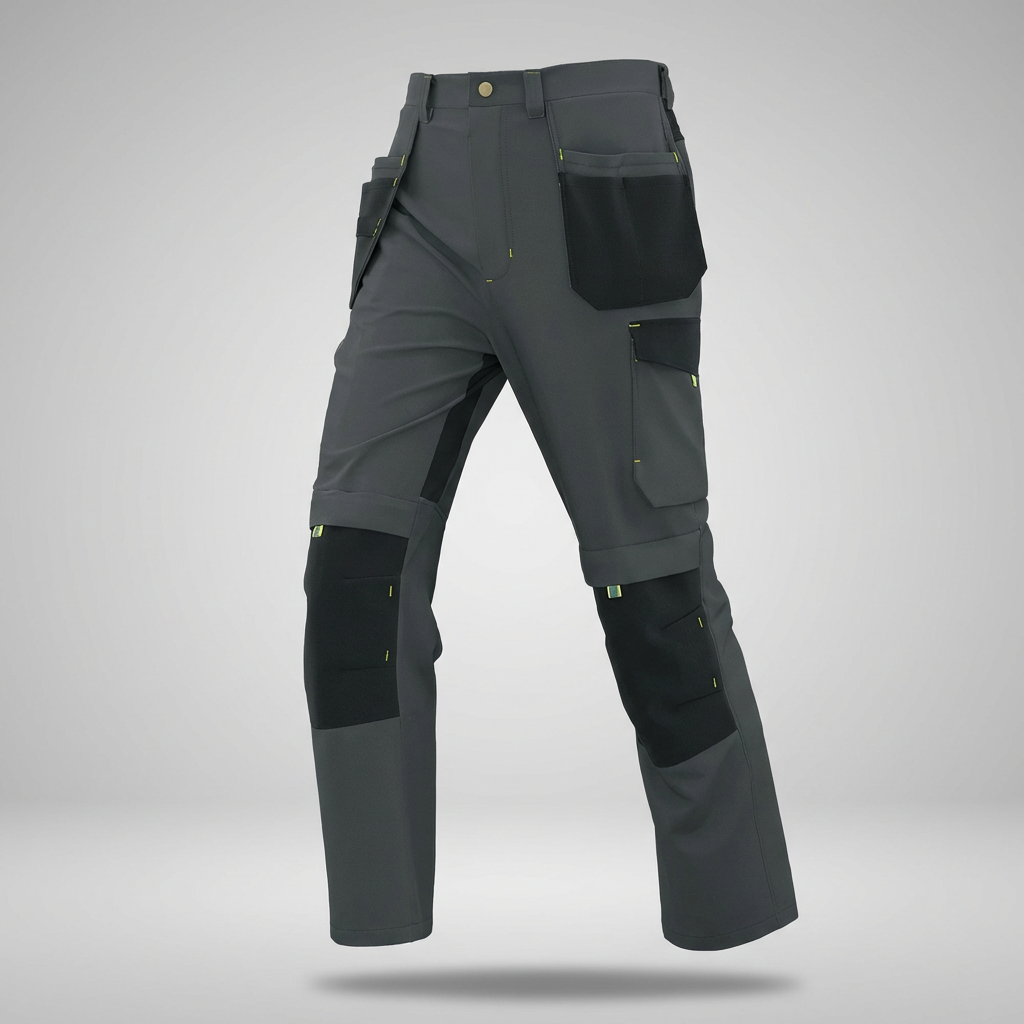 Herren Arbeitshose mit Holstertaschen und Stretch – Perfekt für Handwerker und Bauprofis