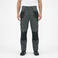 Men's Work Trousers with Holster Pockets and Stretch – Perfect for Tradesmen and Construction Professionals