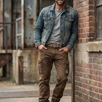 Cargohose Herren Relaxed Fit Outdoor & Freizeit