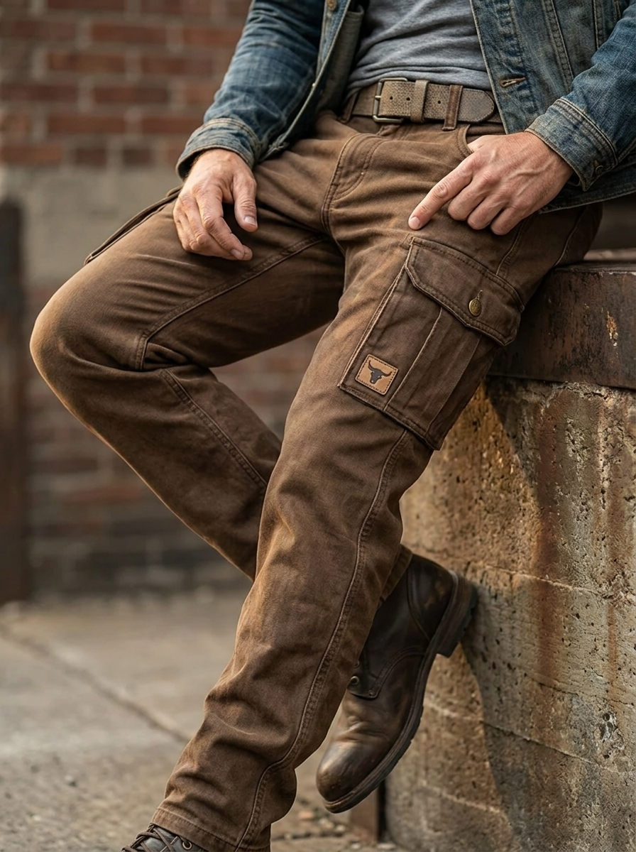 Cargohose Herren Relaxed Fit Outdoor & Freizeit