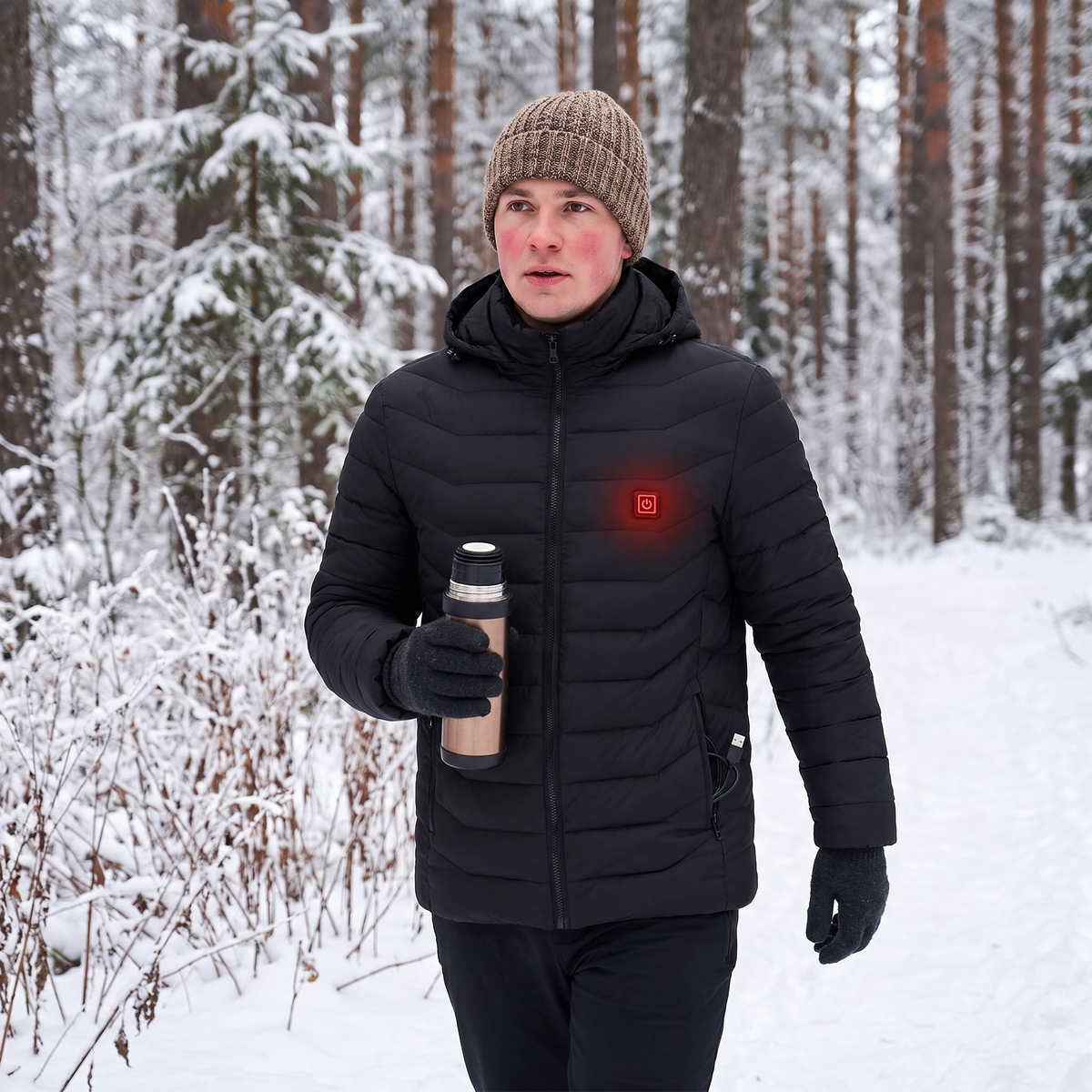 Beheizbare Jacke Herren & Damen 9 Wärmezonen Outdoor Winter