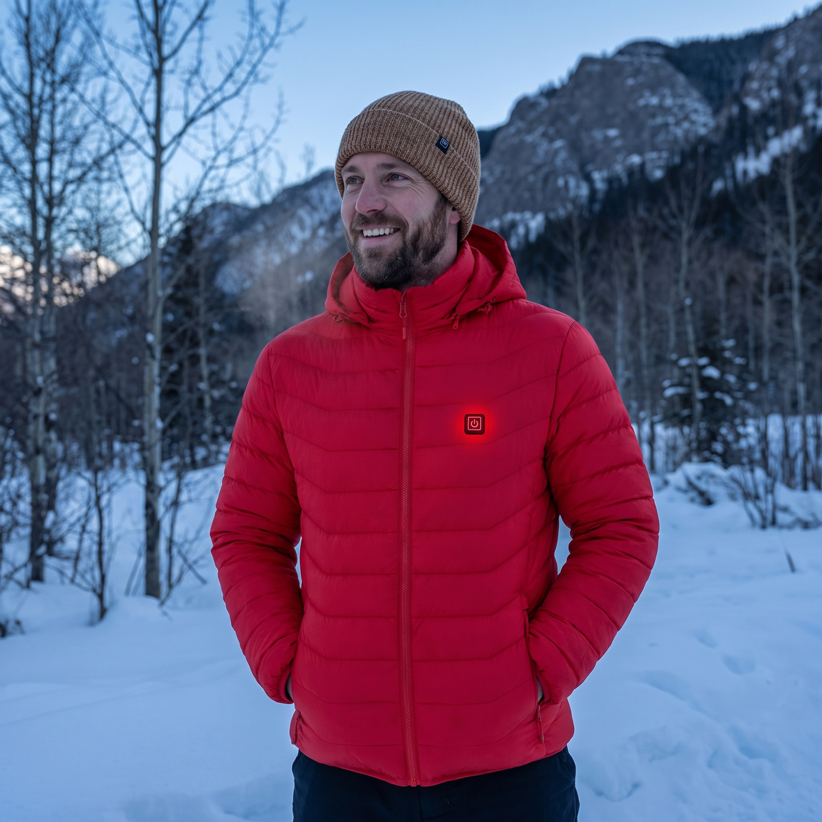 Beheizbare Jacke Herren & Damen 9 Wärmezonen Outdoor Winter