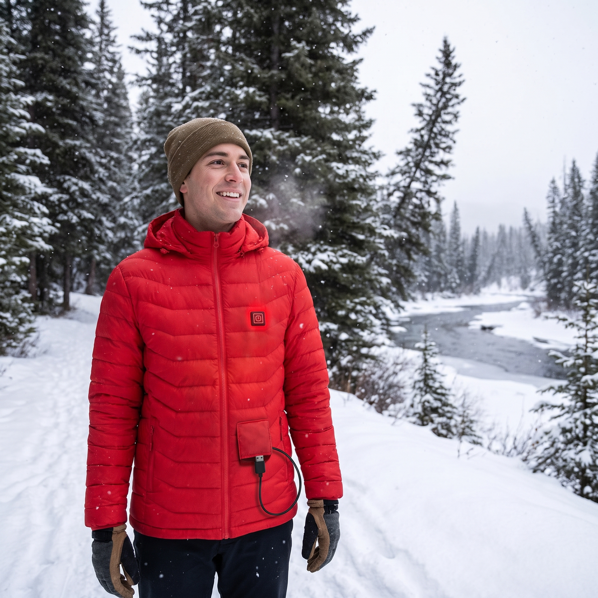 Beheizbare Jacke Herren & Damen 9 Wärmezonen Outdoor Winter