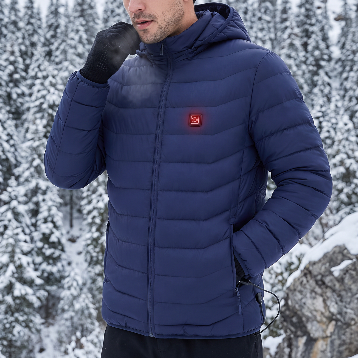 Beheizbare Jacke Herren & Damen 9 Wärmezonen Outdoor Winter