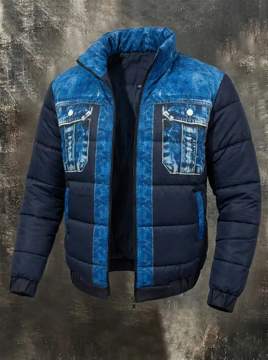 Hybridjacke Herren Tailliert Übergangszeit Freizeit