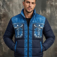 Hybridjacke Herren Tailliert Übergangszeit Freizeit