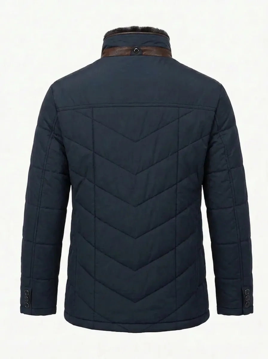 Stefan I Winterjacke Herren Slim Fit Stehkragen Winter Freizeit