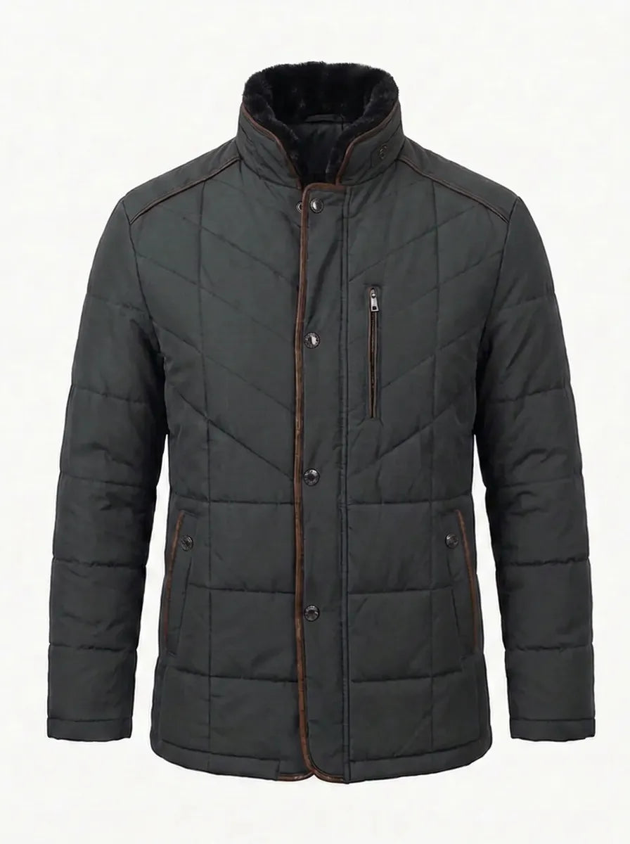 Stefan I Winterjacke Herren Slim Fit Stehkragen Winter Freizeit