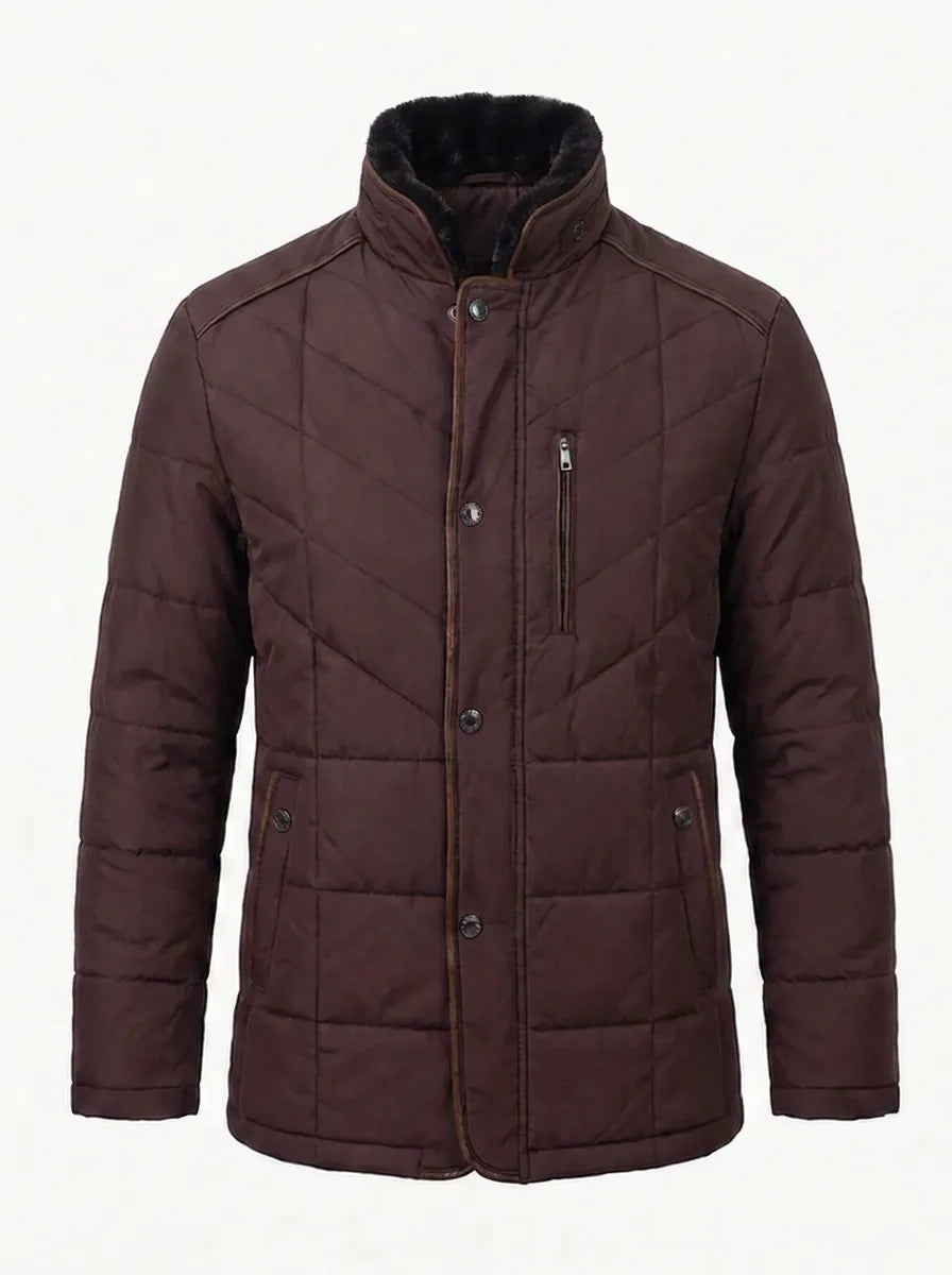 Stefan I Winterjacke Herren Slim Fit Stehkragen Winter Freizeit