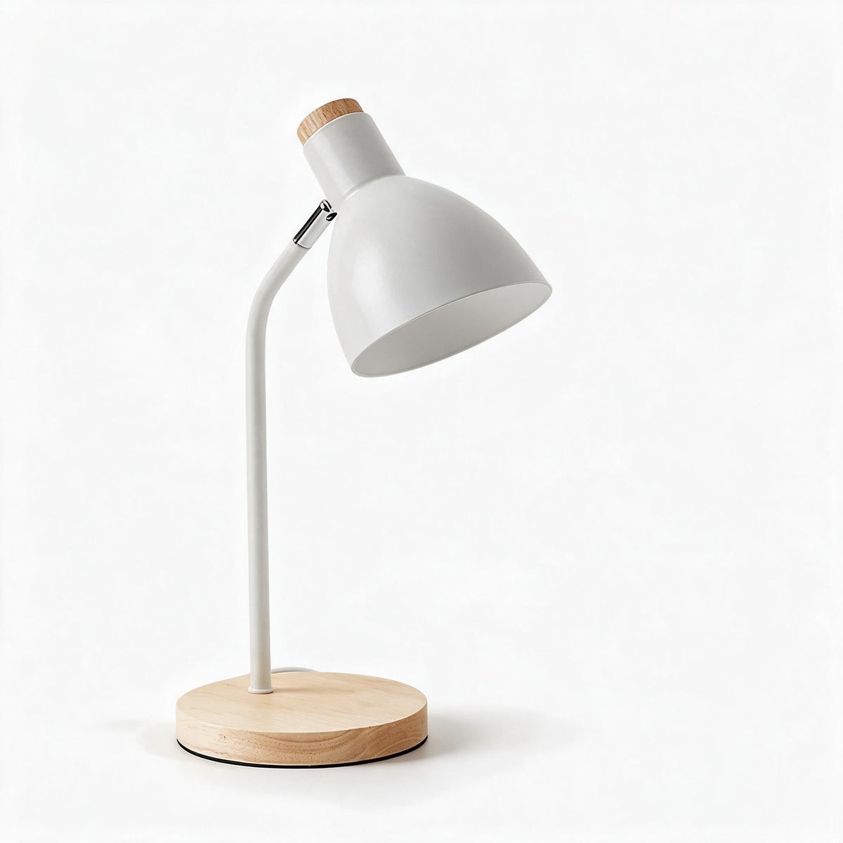 Tischlampe Skandinavisch Holz Metall Wohnzimmer Warmweiß Kaltweiß