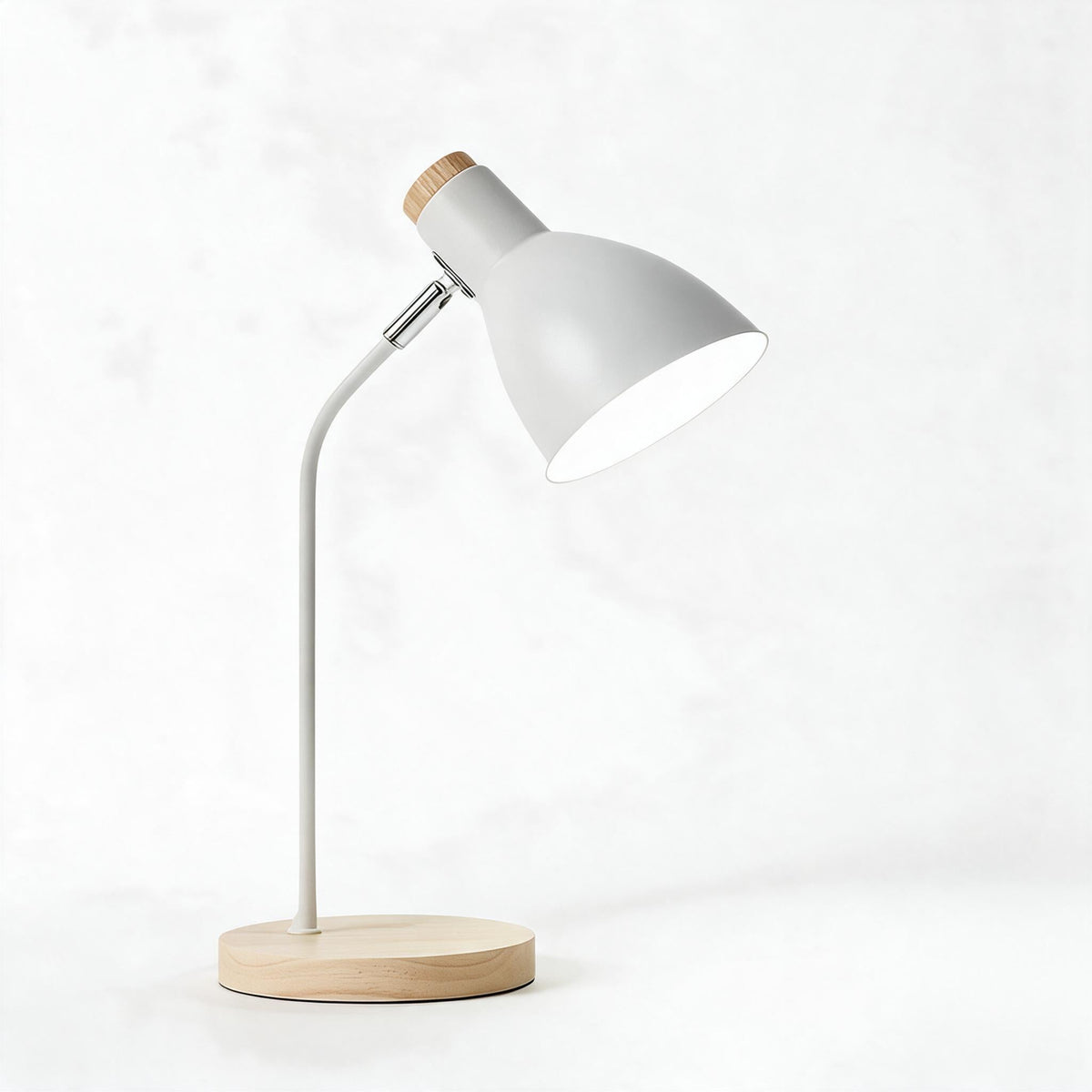 Tischlampe Skandinavisch Holz Metall Wohnzimmer Warmweiß Kaltweiß