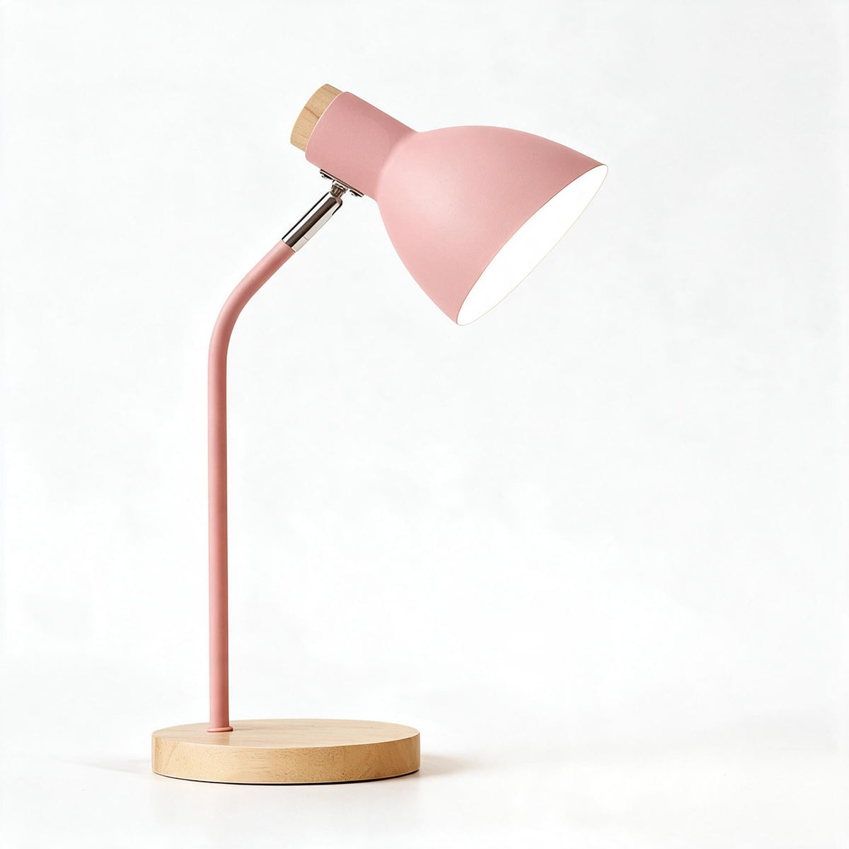 Tischlampe Skandinavisch Holz Metall Wohnzimmer Warmweiß Kaltweiß