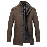 Edith | Manteau d'hiver en laine pour homme avec doublure matelassée