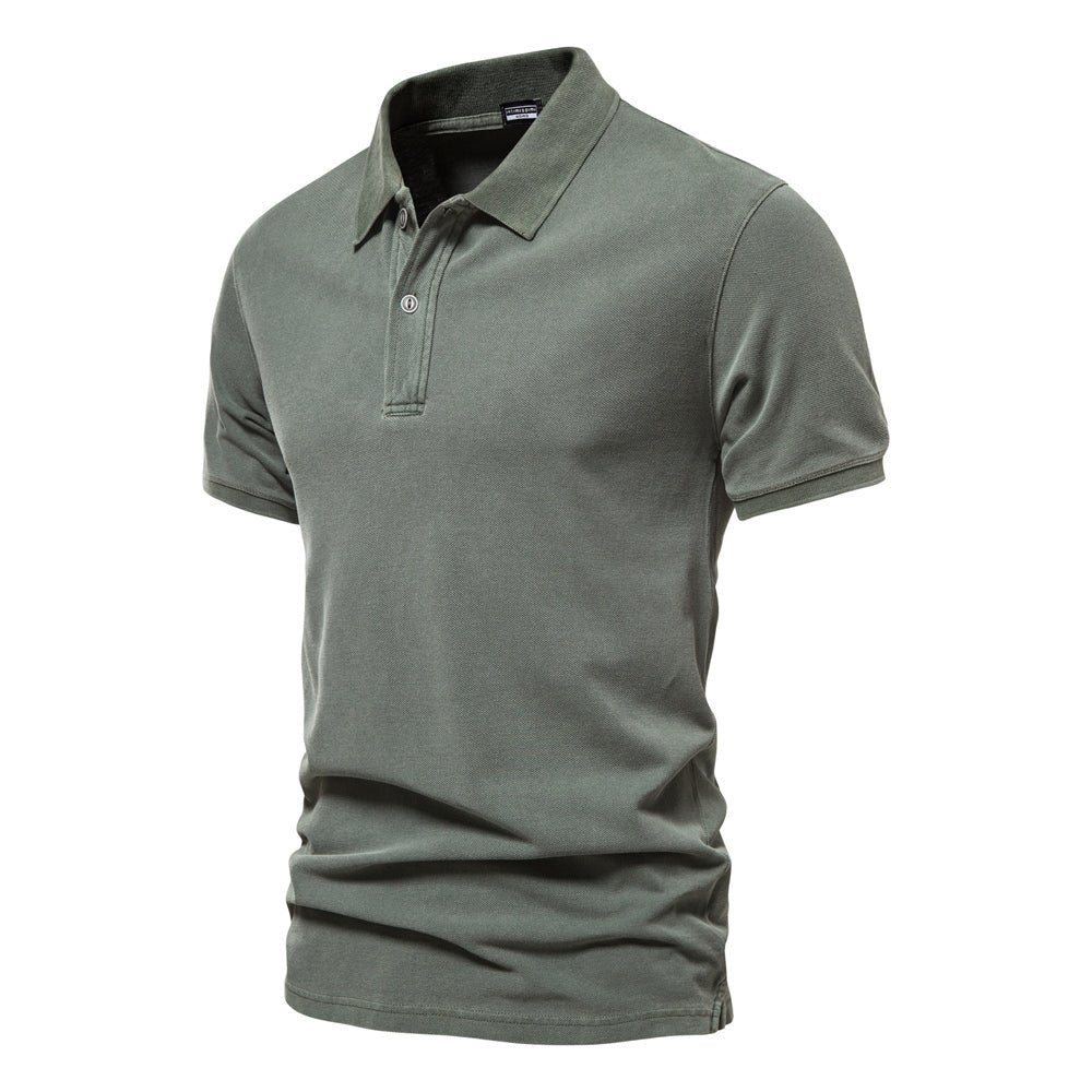Poloshirt Herren Regular Fit Casual V-Ausschnitt