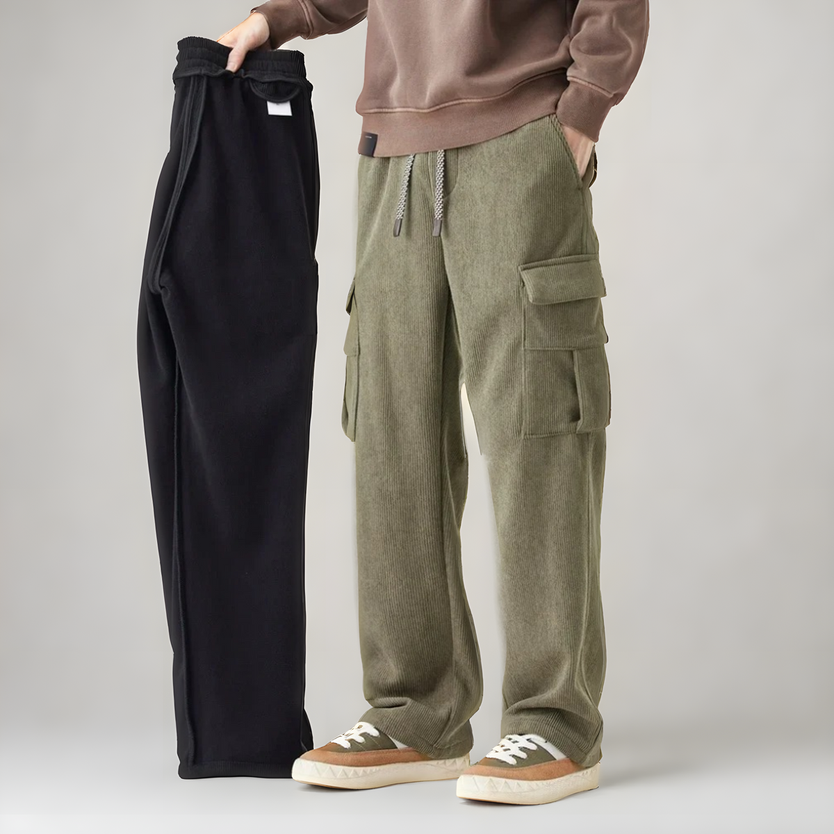 Sven - Cargo-Sweatpants Damen Relaxed Fit Freizeit Komfort