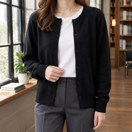 Cardigan Damen Relaxed Fit Freizeit & Alltag