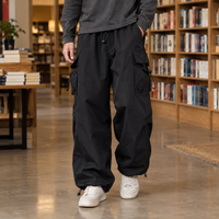 Herren Cargo-Hose Relaxed Fit Freizeit Weit
