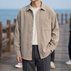 Hemd Herren Relaxed Fit Casual Cordoptik