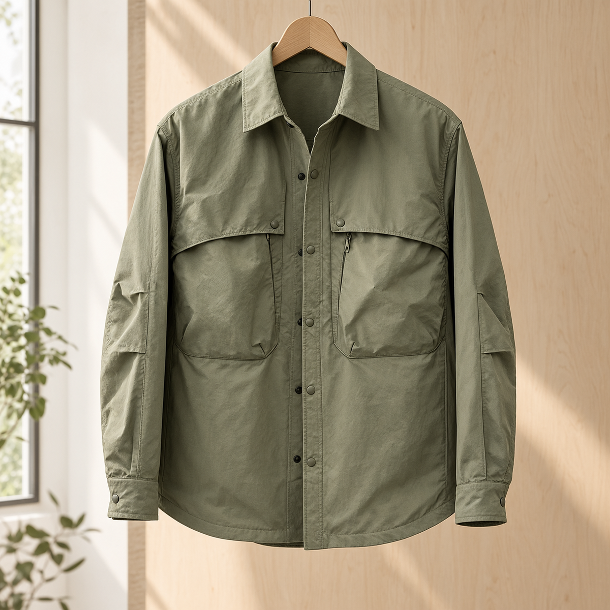 Overshirt Herren Regular Fit Freizeit & Übergangszeit