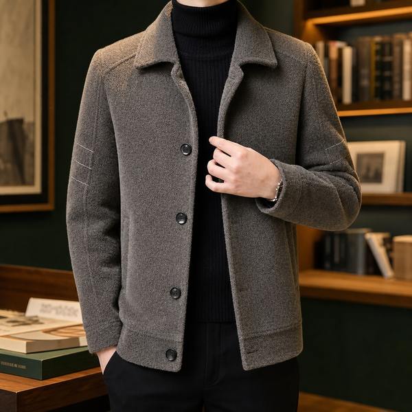Overshirt Herren Texturiert Relaxed Fit Casual