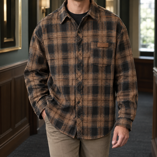 Overshirt Herren Relaxed Fit Casual