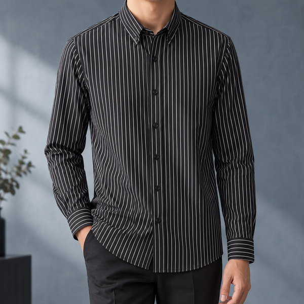 Hemd Herren Slim Fit Business Gestreift