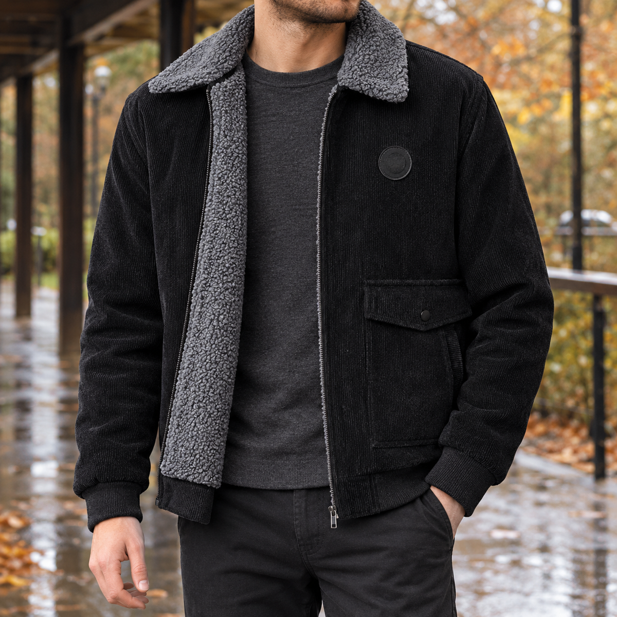 Jacke Damen Relaxed Fit Casual Winter gefüttert