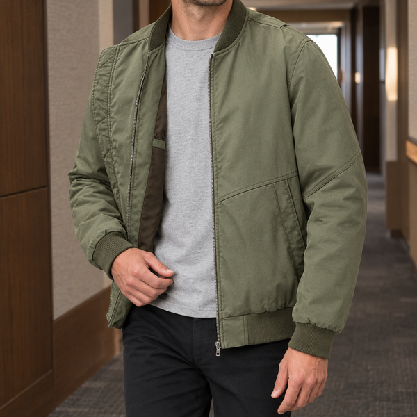 Bomberjacke Herren Relaxed Fit Freizeit