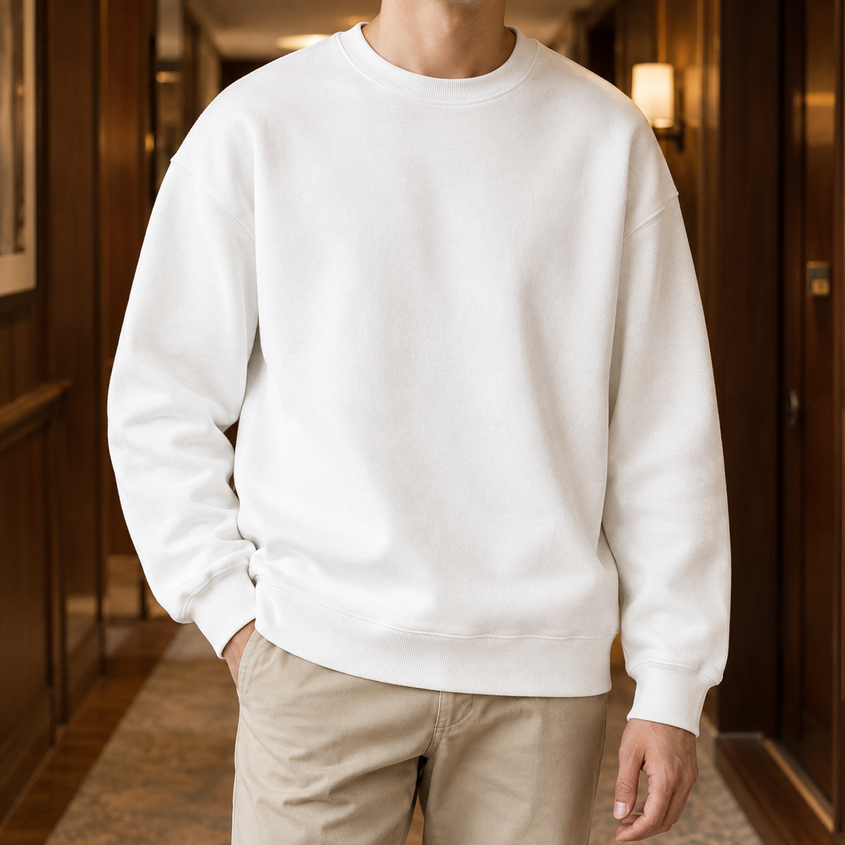 Sweatshirt Herren Relaxed Casual