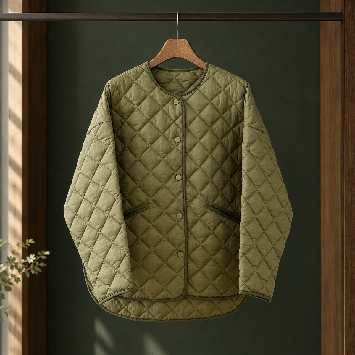 Steppjacke Damen Relaxed Fit Casual Übergangszeit