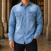 Hemd Herren Regular Fit Freizeit Langarm Knopfleiste