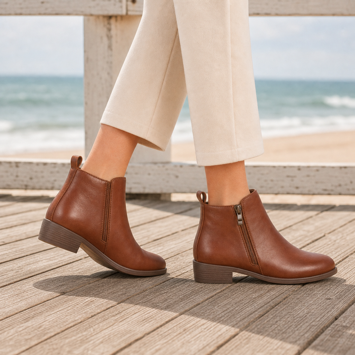 Stiefeletten Damen Bequem Unterstützend Alltag