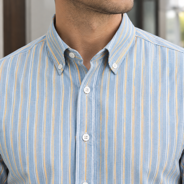 Hemd Herren Regular Fit Casual Langarm Button-Down