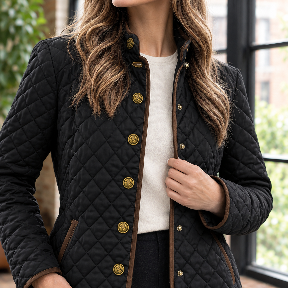 Steppjacke Damen Slim Fit Freizeit & Übergangszeit