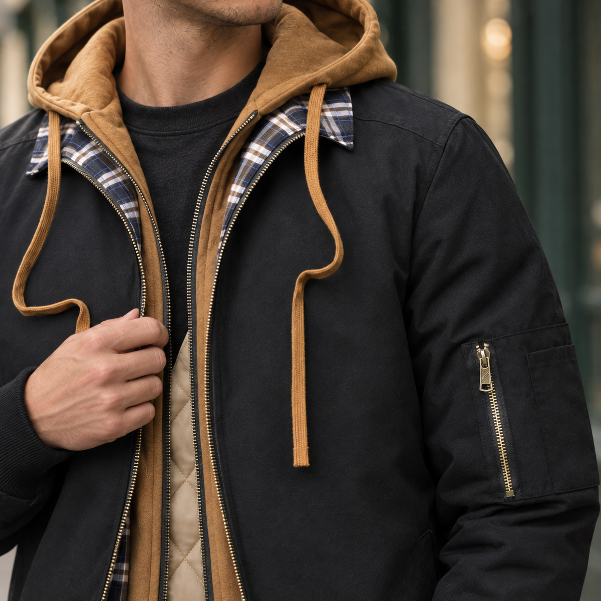 Übergangsjacke Herren Wasserdicht Freizeit & Outdoor