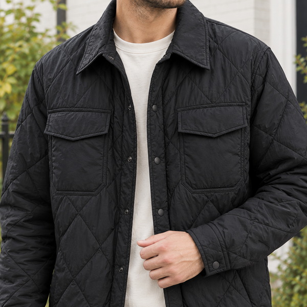 Stepphemdjacke Herren Relaxed Fit Freizeit