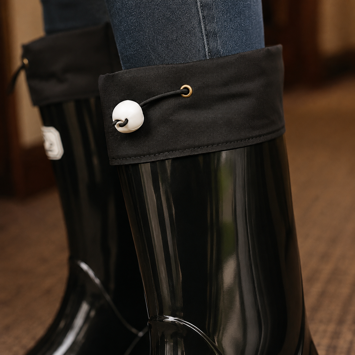 Schnürregenstiefel Damen Rutschfest Knöchelhoch Outdoor