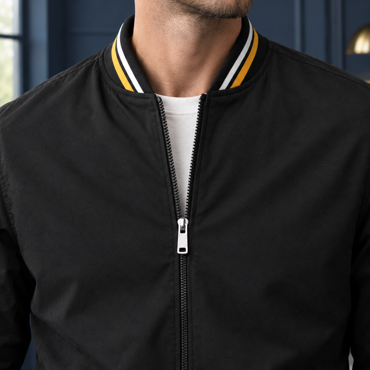 Varsityjacke Herren Regular Fit Freizeit