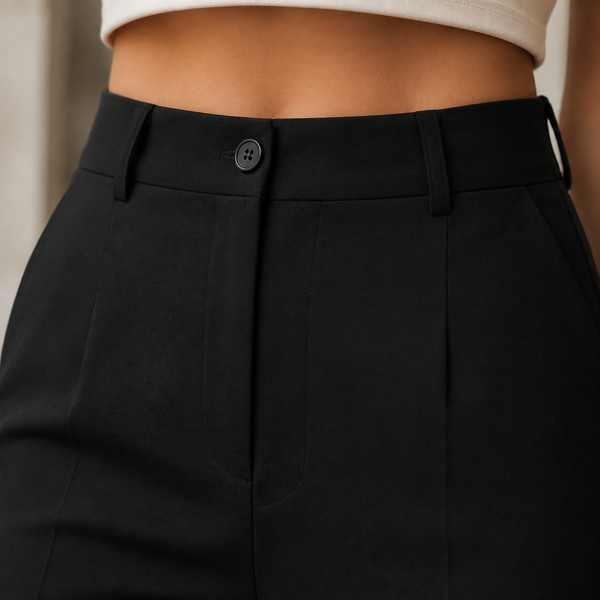 Weite Hose Damen Hoch Tailliert Elegant Freizeit