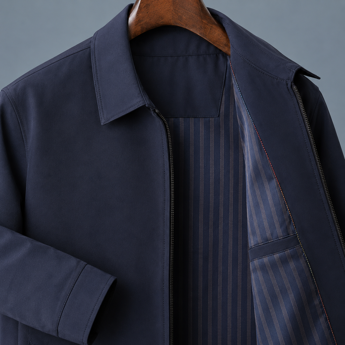 Zip-Jacke Herren Regular Fit Freizeit & Alltag