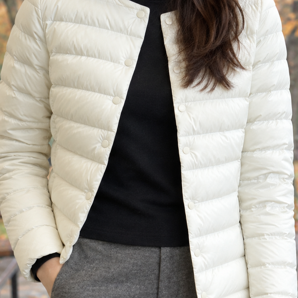 Steppjacke Damen Slim Fit Casual Übergangszeit
