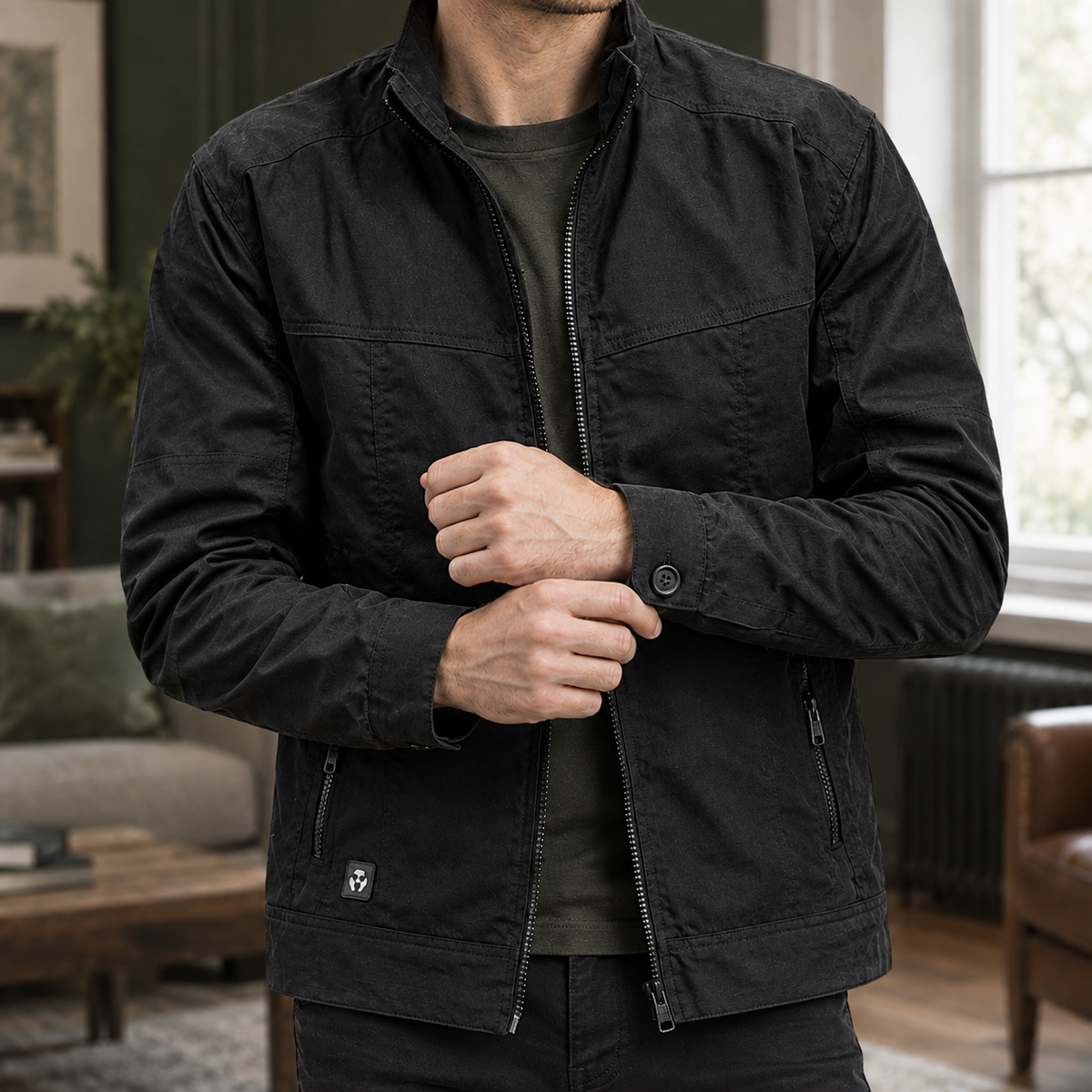 Utility-Jacke Herren Regular Fit Freizeit & Reisen
